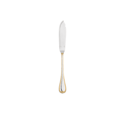 christofle partially gilded silver-plated fish knife 0