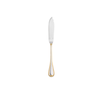 christofle partially gilded silver-plated fish knife 0