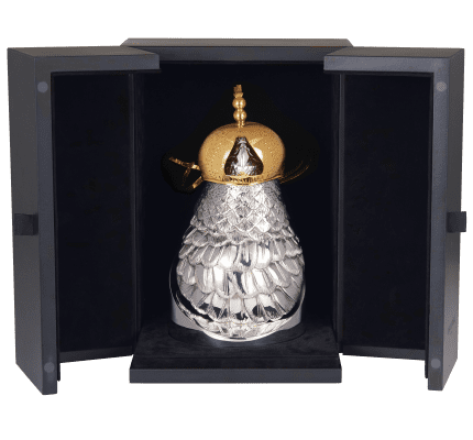 christofle hawk's head silver plated with hood - haute orfèvrerie 1