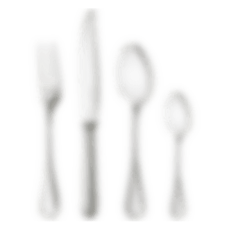 christofle 48-piece silver-plated flatware set with free chest 0
