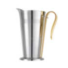 Water pitcher with gilded handle 