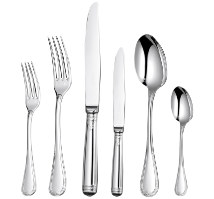 christofle flatware set for 6 people (36 pieces) malmaison  silver plat 1