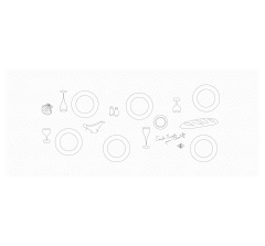 christofle tablecloth for 6 people - sarah espeute for christofle 1