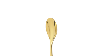 christofle stainless steel coffee spoon - gold colour 3