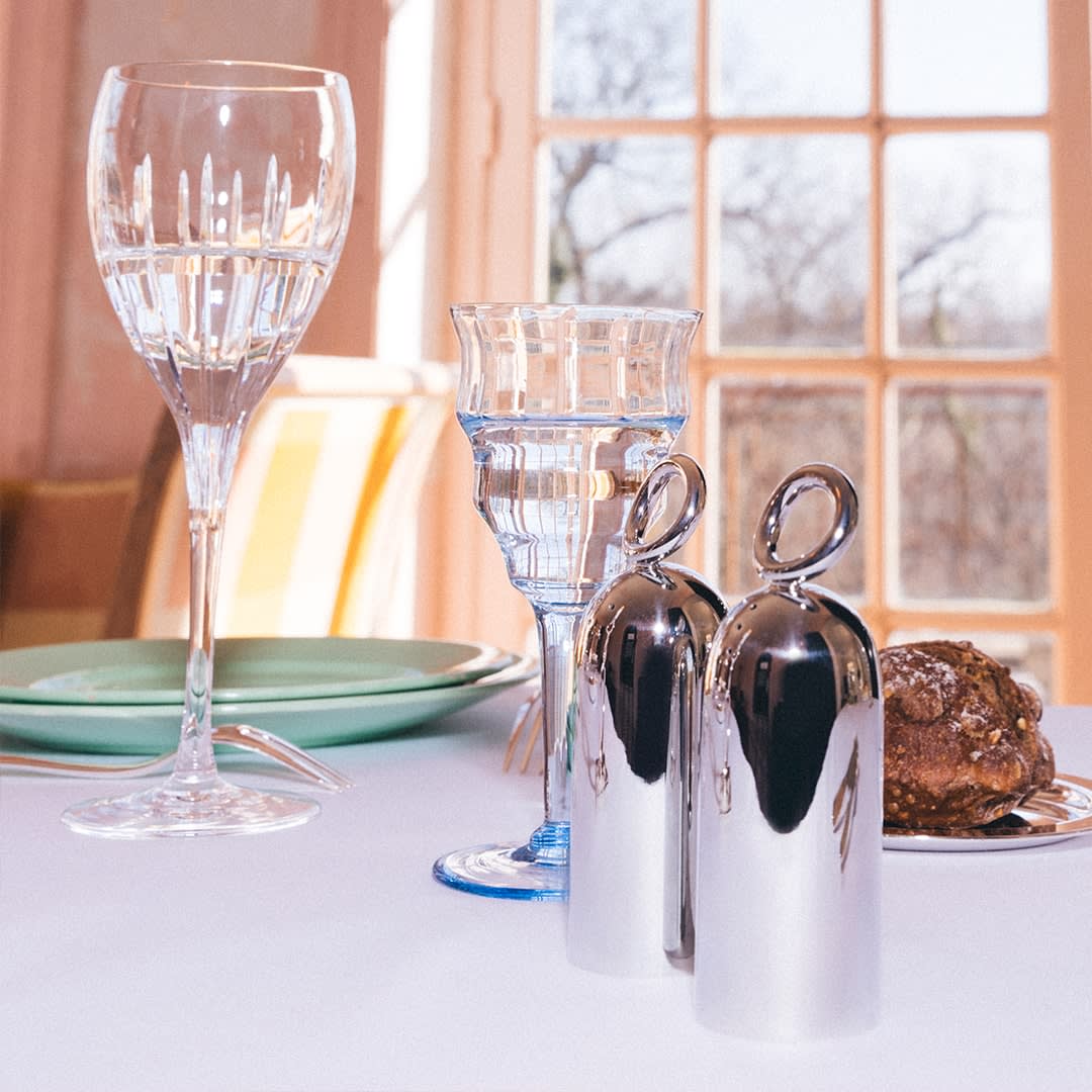 christofle silver plated salt and pepper shakers 1