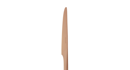 christofle stainless steel dessert knife - copper colour 4