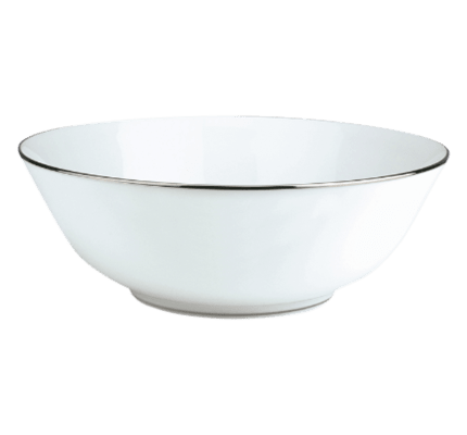 christofle saladier en porcelaine finition platine 1