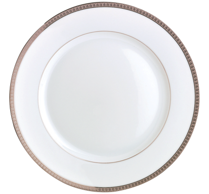Porcelain Dinner Plate Platinum Finish
