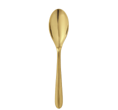 christofle gold stainless steel soup spoon  2