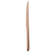 Copper Stainless steel steak knife with serrated blade