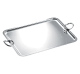 christofle rectangular tray with handles 53x42cm vertigo  silver plated 0