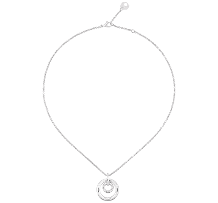 christofle small pendant with double ring idole de christofle  sterling 1