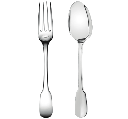 christofle silver-plated two-piece children’s flatware set  1