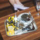 christofle silver-plated caviar serving set 3