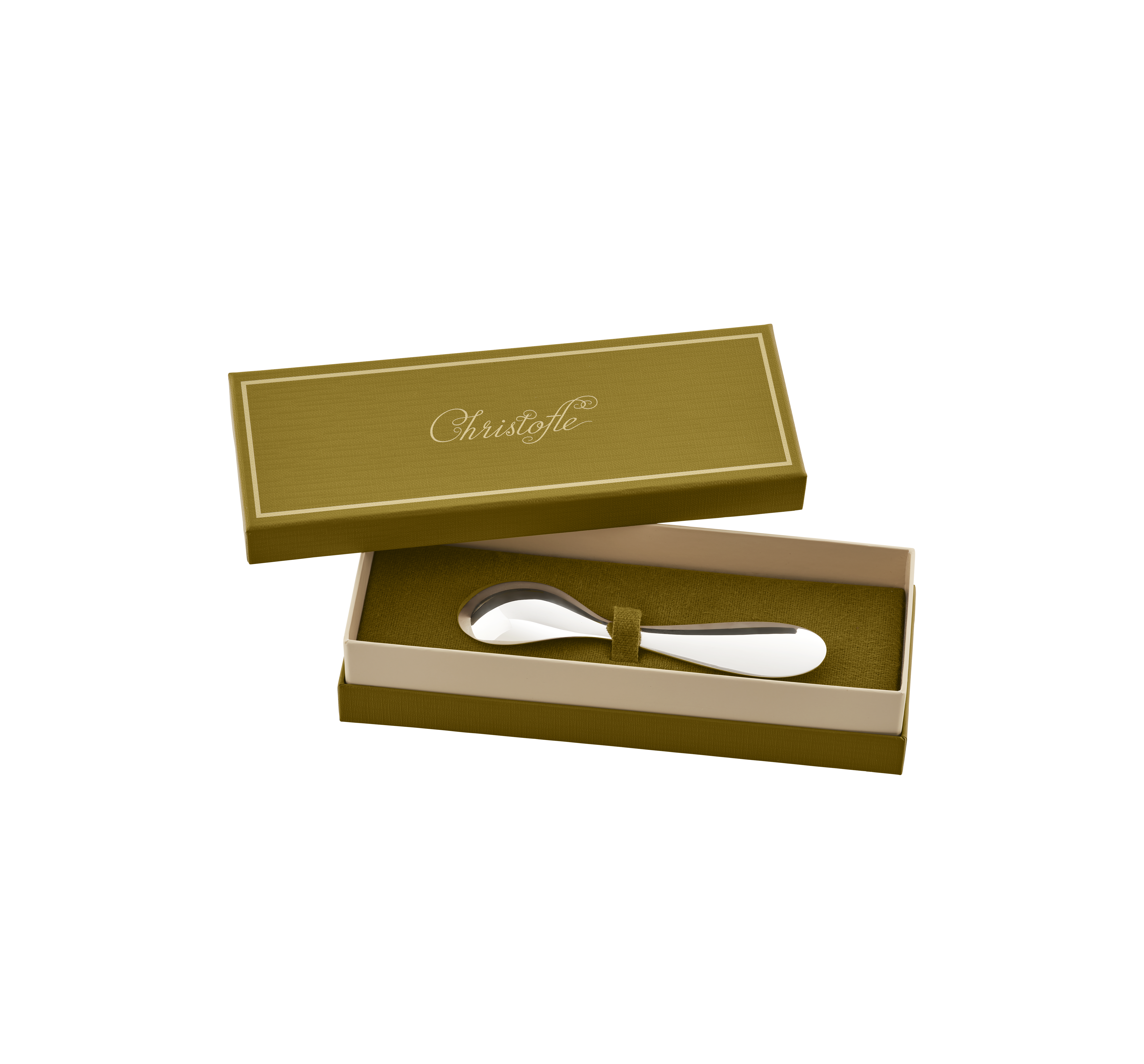 christofle cuillère naissance en métal argenté - ivory 4