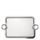 christofle Large Silver-Plated Rectangular Tray with handles - 43 x 31 cm