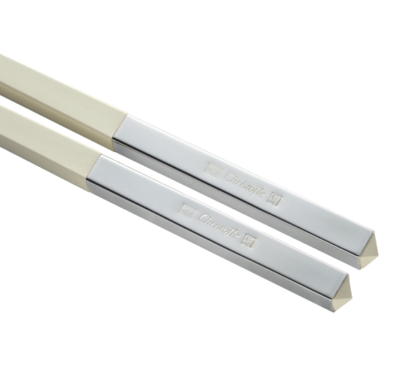 christofle chinese chopsticks and chopsticks rest - off white 4