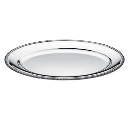christofle plat ovale en métal argenté  1