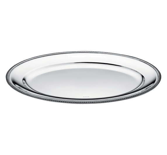christofle round platter 45cm malmaison  silver plated 1