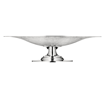 Silver-Plated Fruit Bowl with Pedestal Base