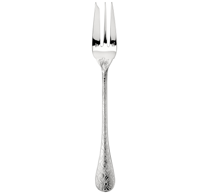 christofle serving fork jardin d'eden  silver plated 3
