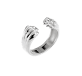 christofle sterling-silver cuff bracelet rhodium-plated 0