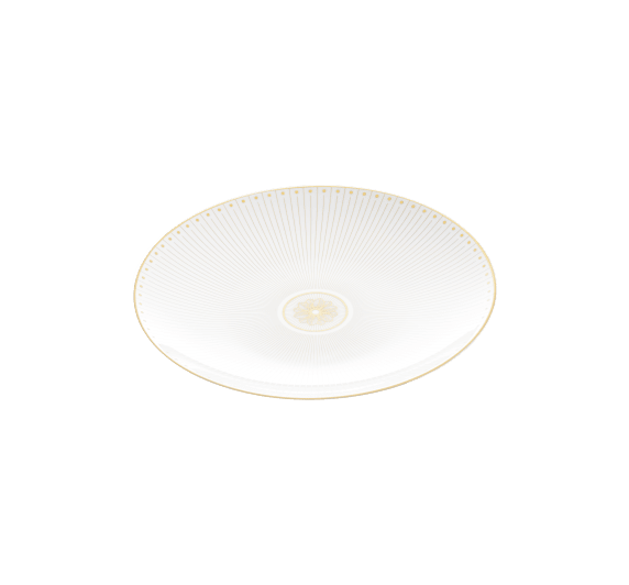 christofle porcelain dessert/luncheon/salad plate gold finish 2