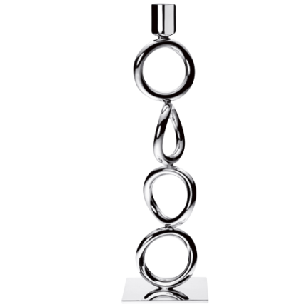 christofle silver-plated four-ring candlestick  1