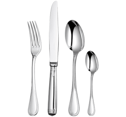 christofle flatware set for 6 people (24 pieces) malmaison  silver plat 1