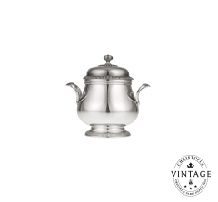 Vintage Silvered Lauzun Sugar Bowl - front