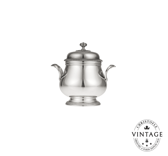 Vintage Silvered Lauzun Sugar Bowl - front