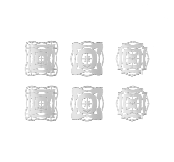 christofle set of 6 silver-plated celebration ornaments 1