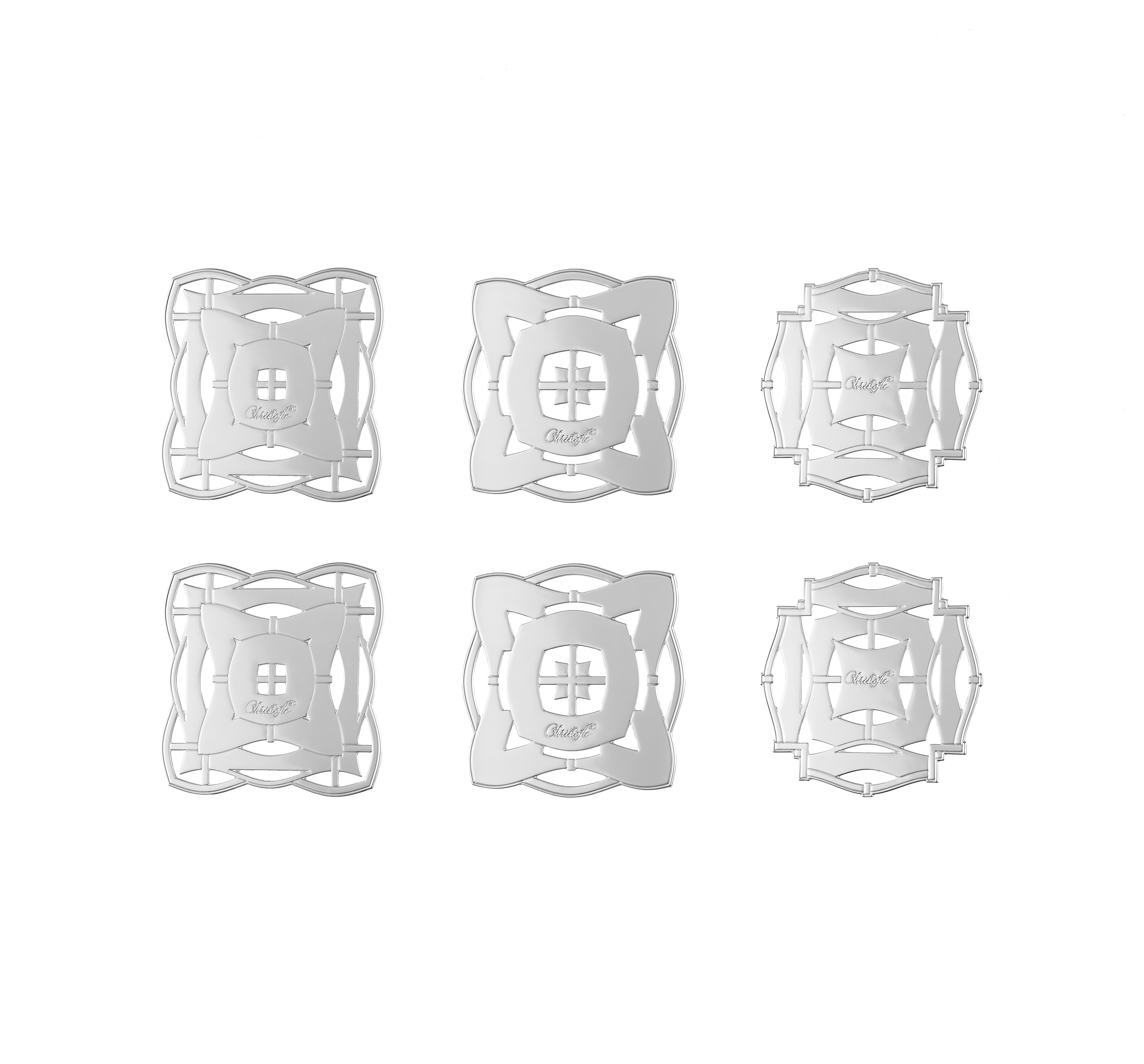 christofle set of 6 silver-plated celebration ornaments 1