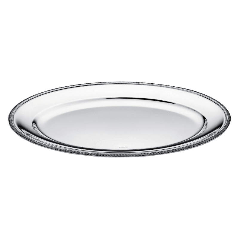 Silver Plated Oval Platter 18 in Malmaison
