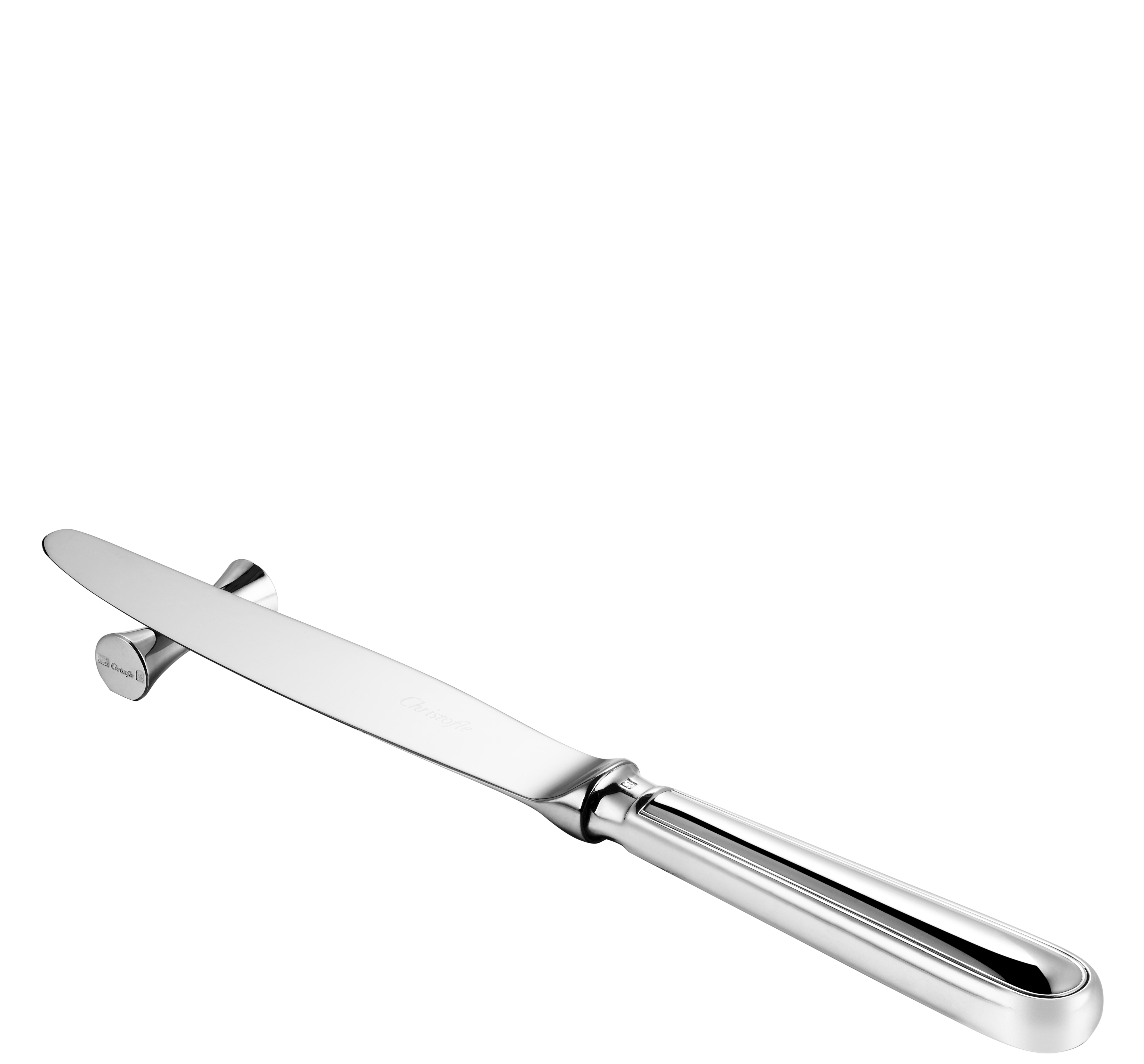 christofle ensemble de 2 porte-couteaux / baguettes en métal argenté 1