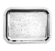 christofle Rectangular tray 26x20cm Graffiti  Silver plated