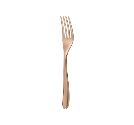 christofle stainless steel dessert fork - copper colour 4
