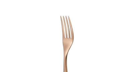 christofle stainless steel dessert fork - copper colour 4