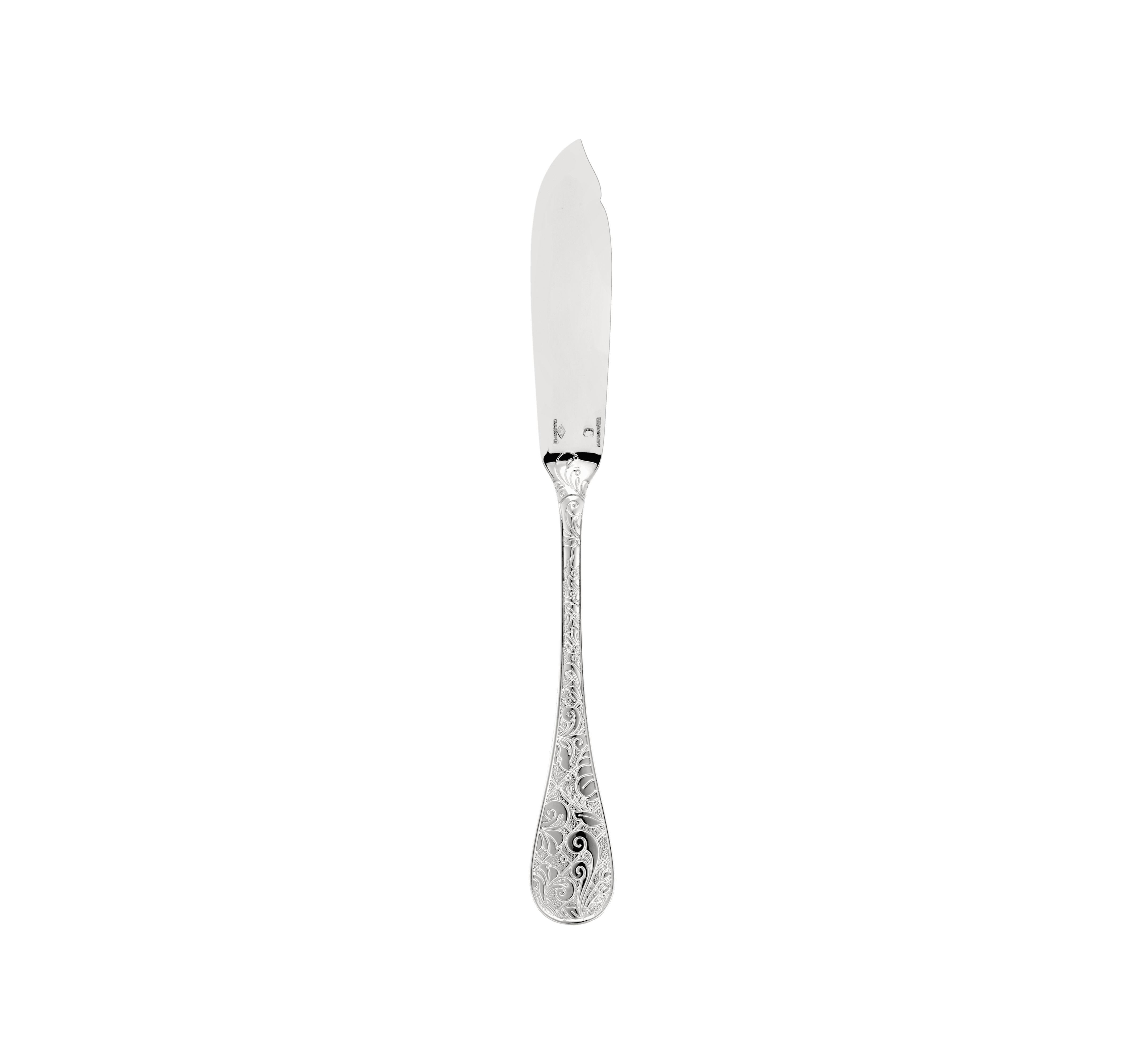 christofle couteau à poisson en argent massif 1