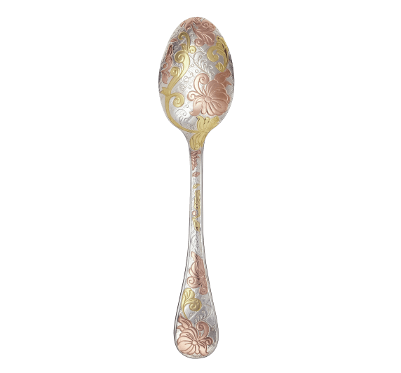 christofle table spoon jardin d'eden silver plated 2 golds 00054002000701 3