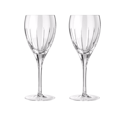 christofle set of 2 red wine crystal glasses 1