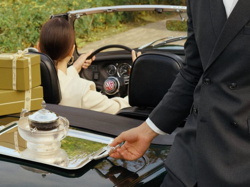 Silver-plated serving trays - Christofle