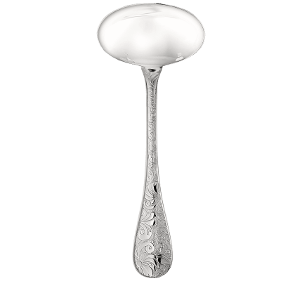 christofle gravy ladle jardin d'eden  silver plated 1
