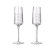 christofle set of 2 crystal champagne flutes 0