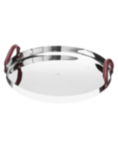 christofle Round tray 40cm Mood Nomade Stainless steel