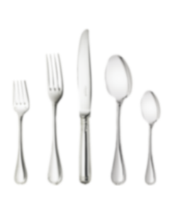 Individual place settings (5 pieces) Malmaison Silver plate