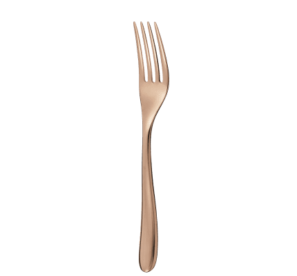 christofle stainless steel table fork - copper colour 3