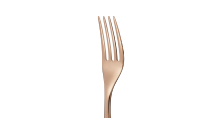 christofle stainless steel table fork - copper colour 3