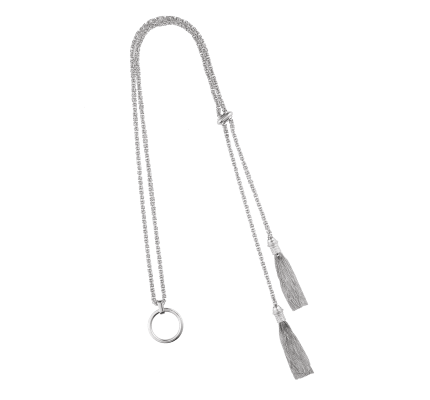 christofle sterling silver eyeglass holder long necklace 0