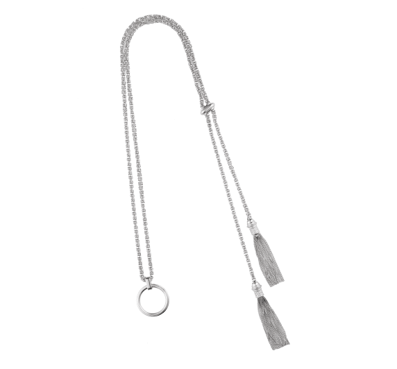 christofle sterling silver eyeglass holder long necklace 0